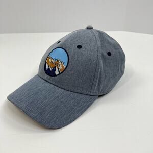 The Game Steamboat Springs Patch Baseball Cap Gray Adjustable Back Strap